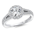 Round Halo Diamond Engagement Ring — R9434W