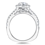 Round Halo Diamond Engagement Ring — R9434W