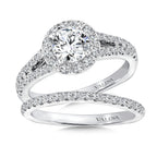 Round Halo Diamond Engagement Ring — R9434W
