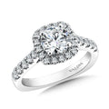 Cushion Shape Halo Diamond Engagement Ring — R9453W