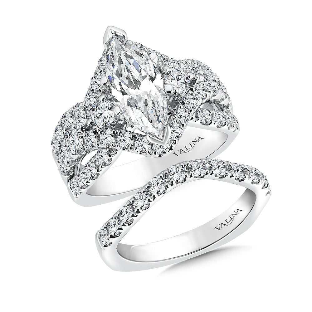 Statement Marquise Diamond Engagement Ring — R9476W