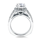Halo Style Engagement Ring — R9504W