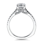 Engagement Ring With Side Stones — R9519W