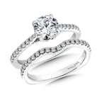 Engagement Ring With Side Stones — R9519W