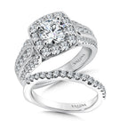 Cushion Shape Halo Engagement Ring — R9520W
