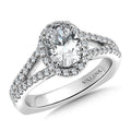 Halo Style Engagement Ring — R9535W