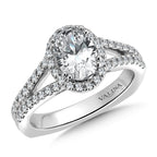 Halo Style Engagement Ring — R9535W