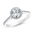 Halo Style Diamond Engagement Ring — R9541W
