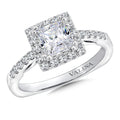 Halo Style Diamond Engagement Ring — R9649W