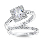 Halo Style Diamond Engagement Ring — R9649W