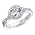 Round Halo Diamond Engagement Ring — R9654W