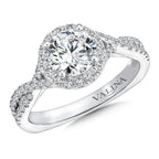 Round Halo Diamond Engagement Ring — R9654W