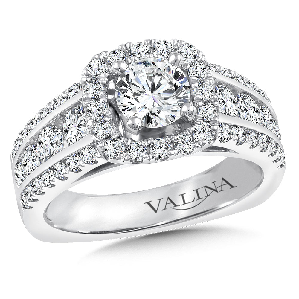 Halo Engagement Ring — R9853W