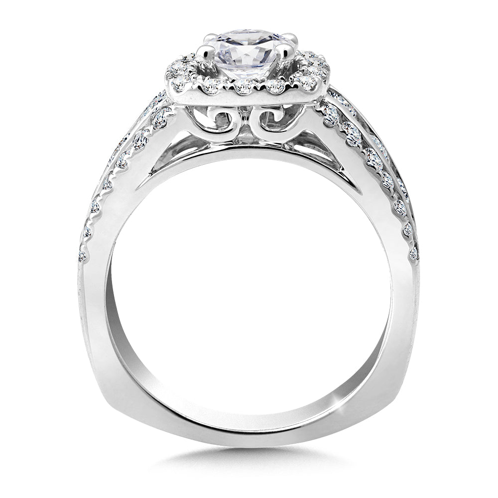 Halo Engagement Ring — R9853W