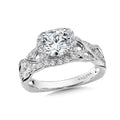Diamond Halo Engagement Ring — R9891W