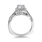 Diamond Halo Engagement Ring — R9891W