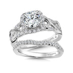 Diamond Halo Engagement Ring — R9891W