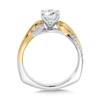 Criss Cross Diamond Engagement Ring — R9895WY