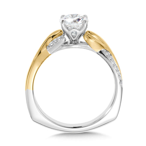 Criss Cross Diamond Engagement Ring — R9895WY