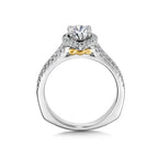 Halo Engagement Ring — R9920WY