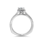 Halo Style Diamond Engagement Ring — R9921W