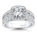 Cushion Halo Engagement Ring — R9941W