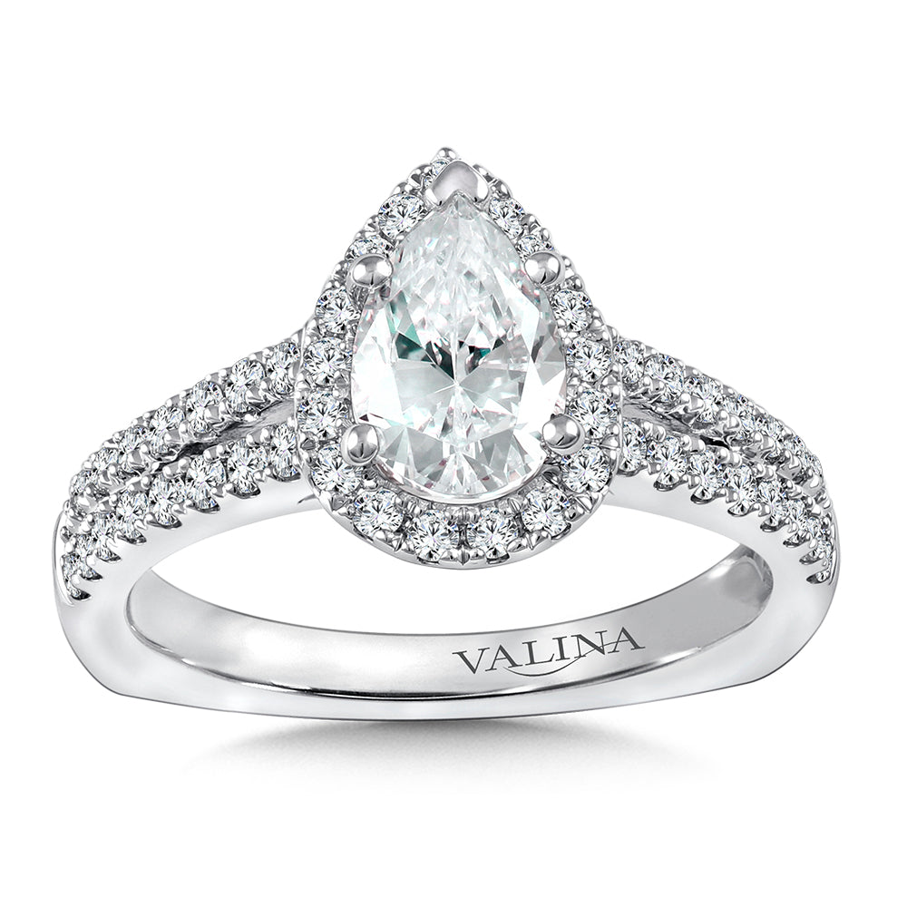 Halo Style Diamond Engagement Ring — R9959W