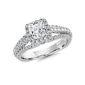 Cushion Halo Engagement Ring — R9979W