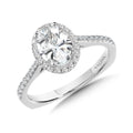 Diamond Halo Engagement Ring — R9990W