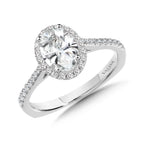 Diamond Halo Engagement Ring — R9990W