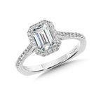 Diamond Halo Engagement Ring — R9991W