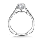 Diamond Halo Engagement Ring — R9991W