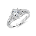 Diamond Halo Engagement Ring — R9996W