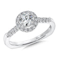 Round Halo Diamond Engagement Ring — RQ9353W