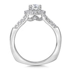 Round Halo Diamond Engagement Ring — RQ9353W