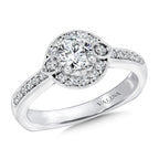 Round Halo Diamond Engagement Ring — RQ9440W