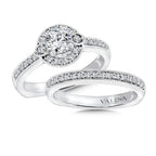 Round Halo Diamond Engagement Ring — RQ9440W
