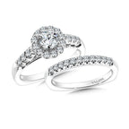 Round Halo Diamond Engagement Ring — RQ9446W