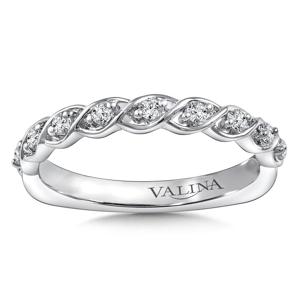 Stackable Diamond Rope Wedding Band — RS9810BW