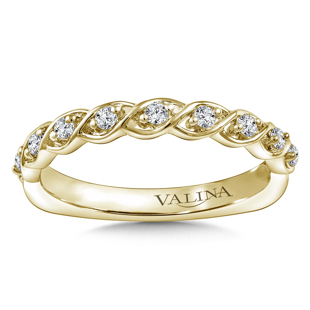 Stackable Diamond Rope Wedding Band — RS9810BY