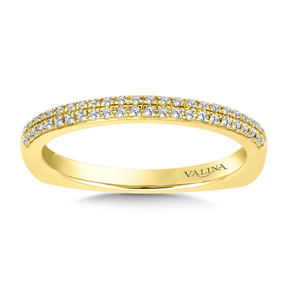 Straight Stackable Diamond Wedding Band — RS9833BY