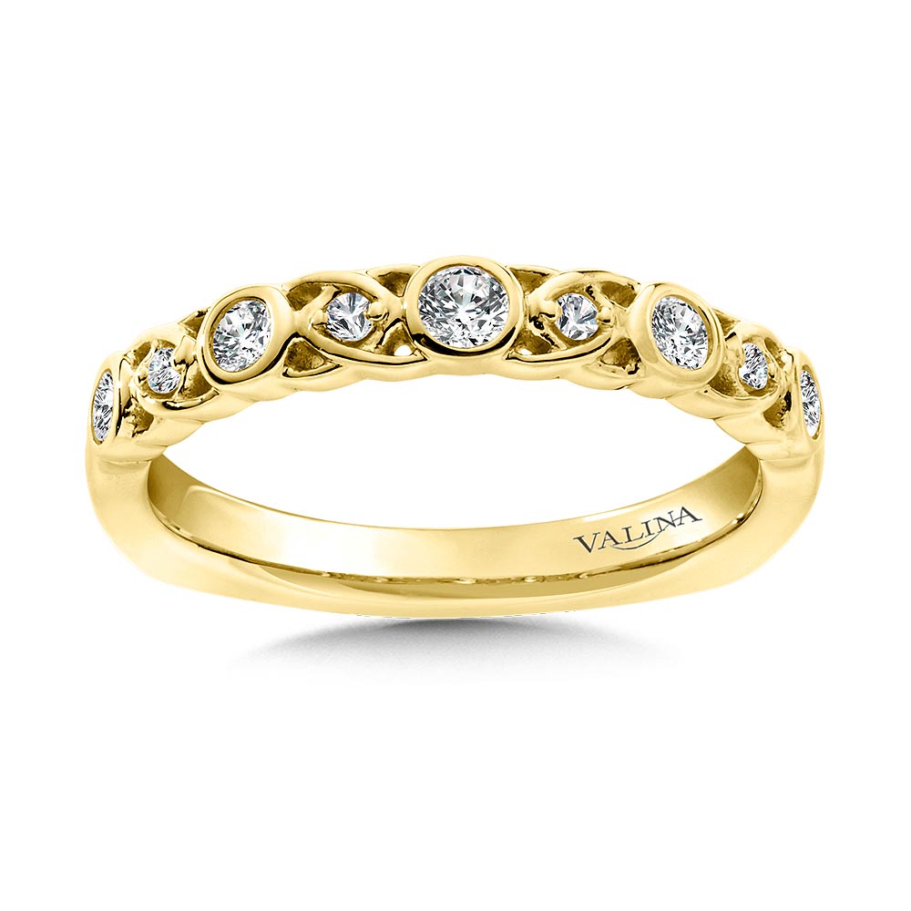 Decorative Stackable Diamond Wedding Band — RS9834BY