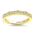 Decorative Milgraine Stackable Diamond Wedding Band — RS9835BY