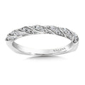 Straight Spiral Stackable Diamond Wedding Band — RS9838BW